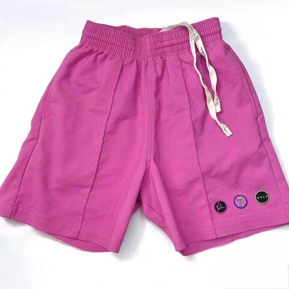 Valas Los Angeles MVLA Collab Bowler Shorts XS-S Jacquard Pocket Logo Made In LA - Picture 1 of 8